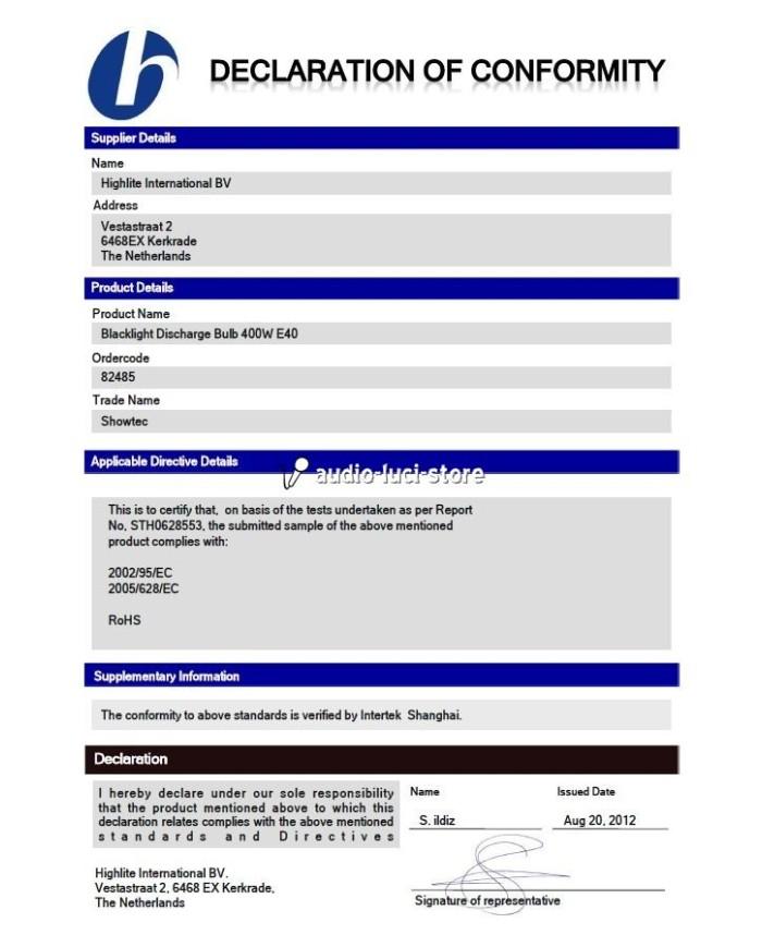 Lampada ricambio per luci di wood