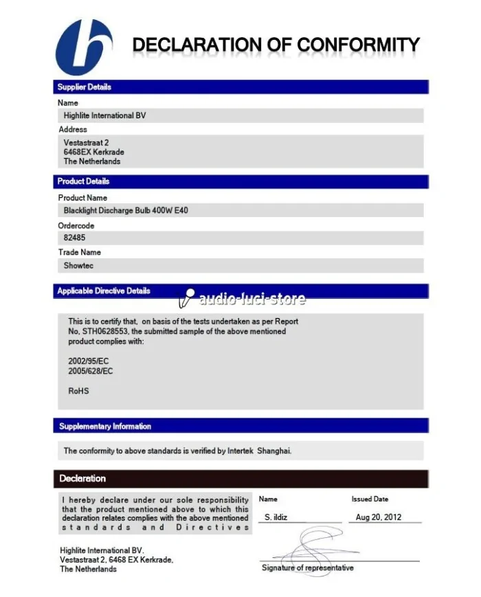 Lampada ricambio per luci di wood