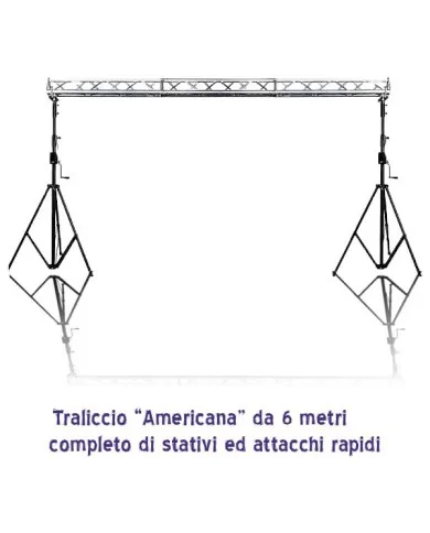Truss Americana 6 metri completa.Altezza 3 metri
