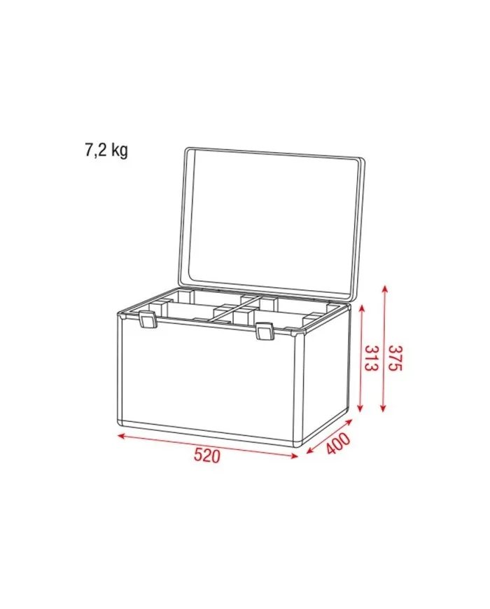 Baule per teste mobile