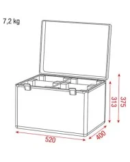 Baule per teste mobile
