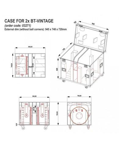 CASE for 2x BT-VINTAGE