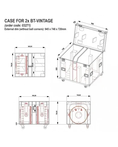 CASE for 2x BT-VINTAGE