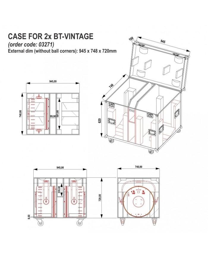 CASE for 2x BT-VINTAGE