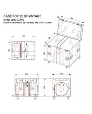 CASE for 2x BT-VINTAGE