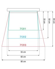 Telo trasparente antipioggia per fari all'aperto