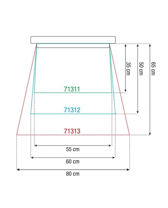 Telo trasparente antipioggia per teste mobili all'aperto