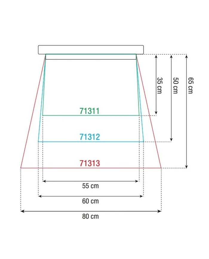 Telo trasparente antipioggia per teste mobili all'aperto