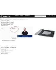 Telo retroproiezione da 4 x 3 metri nuovo occasione al prezzo dell' usato