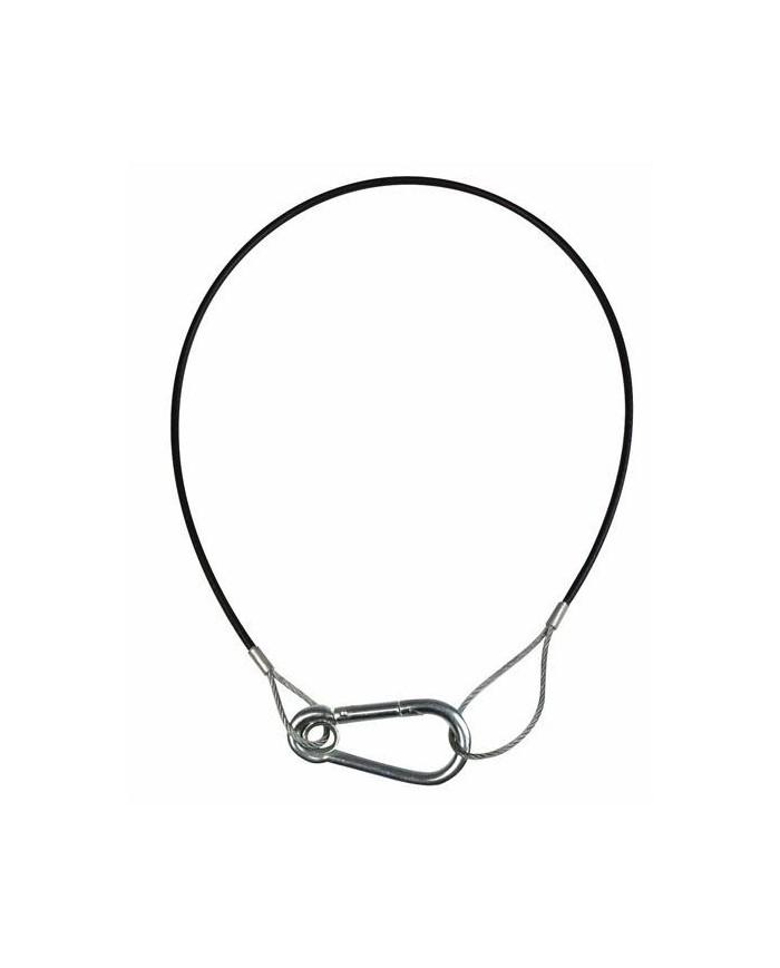 Cavo acciaio di sicurezza in acciaio plastificato nero