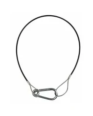 Cavo acciaio di sicurezza in acciaio plastificato nero