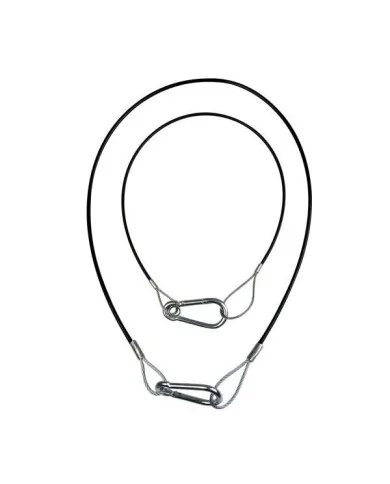 Cavo acciaio di sicurezza in acciaio plastificato nero