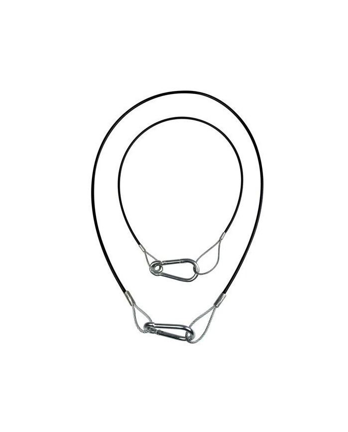 Cavo acciaio di sicurezza in acciaio plastificato nero