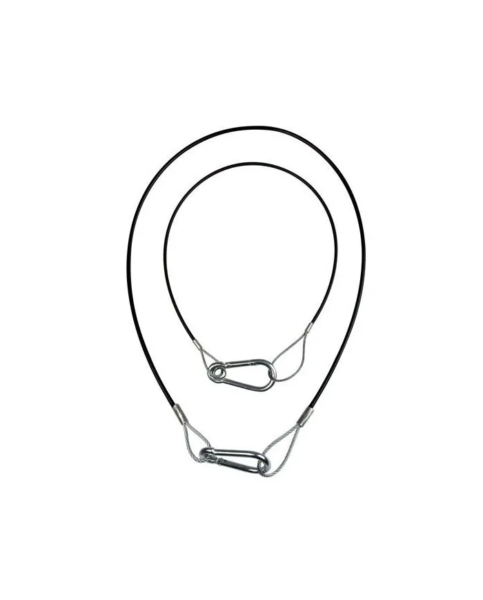 Cavo acciaio di sicurezza in acciaio plastificato nero