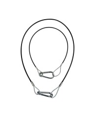 Cavo acciaio di sicurezza in acciaio plastificato nero