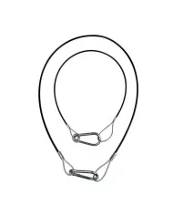 Cavo acciaio di sicurezza in acciaio plastificato nero