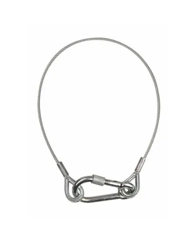 Cavetti di sicurezza con moschettone per fari 6mm Cable Length 75cm 70152