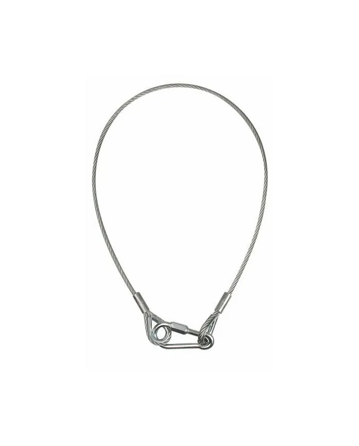 Cavi di sicurezza 6 mm, 1 m, certificato doppio moschettone