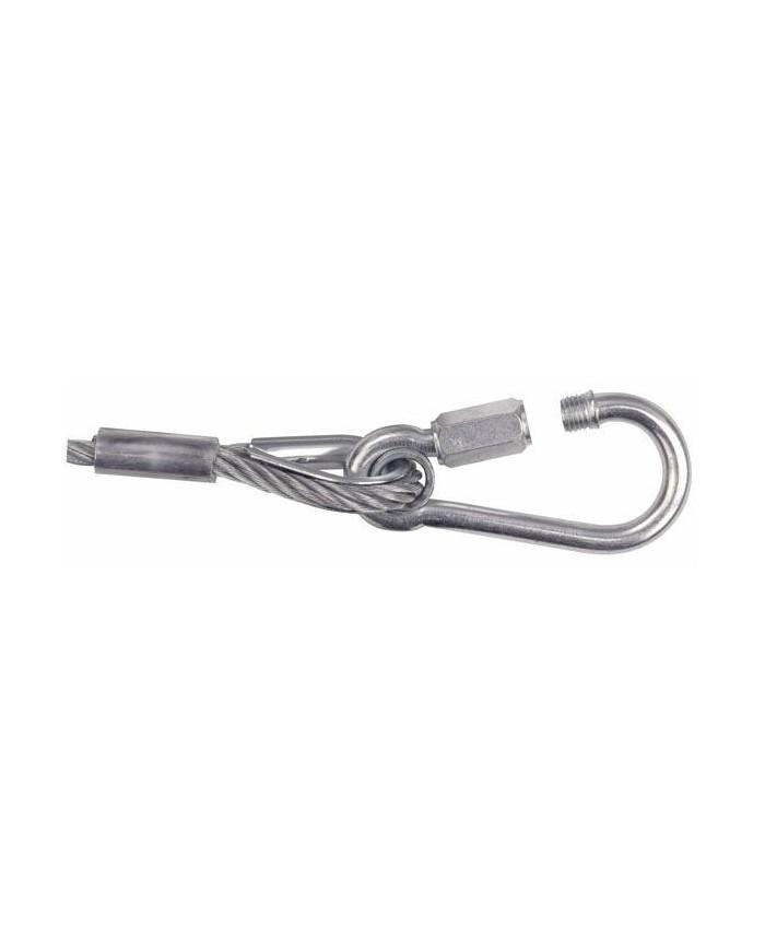 Cavi di sicurezza 6 mm, 1 m, certificato doppio moschettone