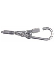 Cavi di sicurezza 6 mm, 1 m, certificato doppio moschettone