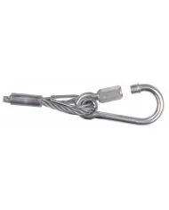 Cavi di sicurezza 6 mm, 1 m, certificato doppio moschettone