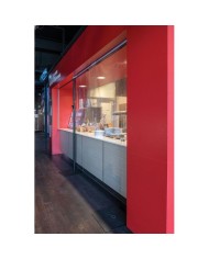 distanziamento sociale bancone vendita