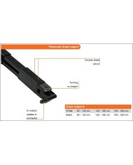 Parete mobile modulare estensibile in altezza o larghezza con telo leggero nero Parete mobile modulare estensibile in altezza o larghezza con telo leggero nero