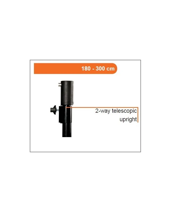 Parete mobile modulare estensibile in altezza o larghezza con telo leggero nero