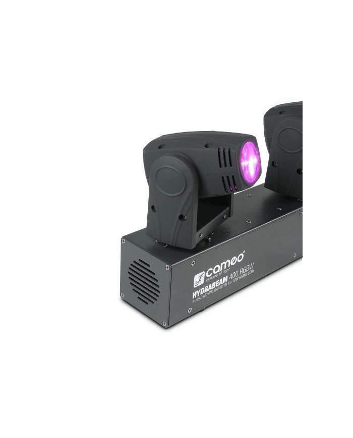 Barra con 4 proiettori a testa mobile ultraveloci: molto spettacolare