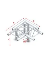 Corner 90° down left, apex up DT22011