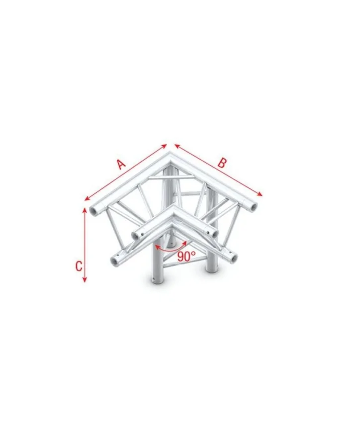Corner 90° down right, apex down DT22012