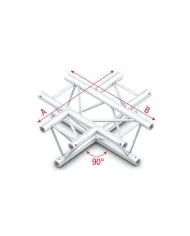 90° 4-way horizontal DT22016