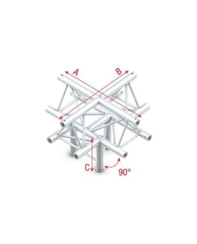 Cross + down 5-way, apex up DT22025