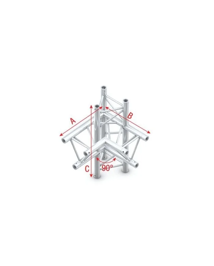 Corner 90° up/down, left GT30015