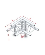 Corner 90° down left, apex up GT30011