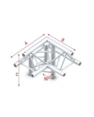 Corner 90° down left, apex up GT30011