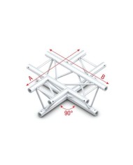 90° 4-way horizontal GT30016