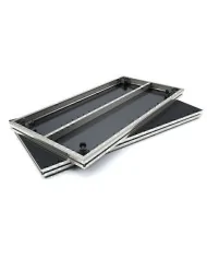 Palco pedana professionale per uso in interni o esterni dalla facile messa in opera.