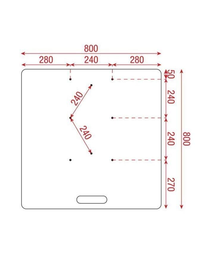 Piastra per fissare traliccio americana a terra