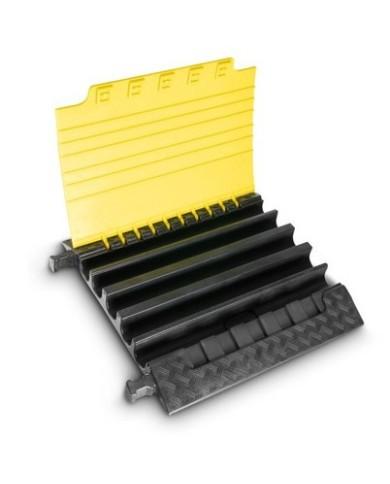 Dosso Dissuasore passacavi carrabile in gomma nero giallo Dosso Dissuasore passacavi carrabile in gomma nero giallo