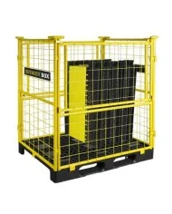 Dosso Dissuasore passacavi carrabile in gomma nero giallo