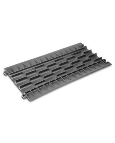 Pedana passacavo a copertura antiscivolo in poliuretano nero Pedana passacavo a copertura antiscivolo in poliuretano nero