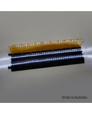 Pedana passacavo luminosa se attraversata da led:è translucida