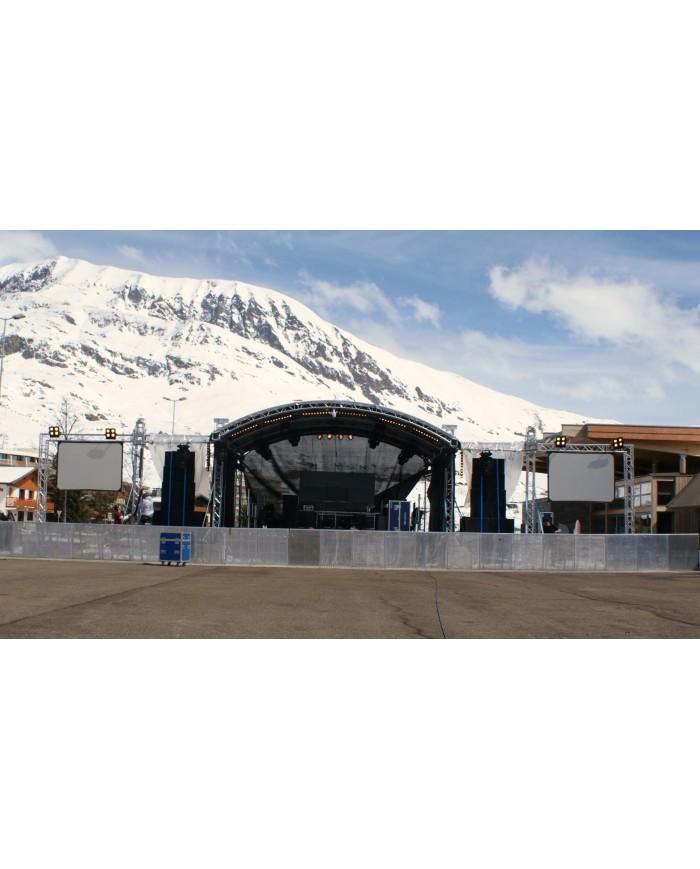 Copertura Palco ad arco in alluminio che conferisce ai tuoi eventi un aspetto dinamico