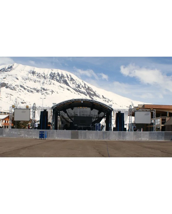 Copertura Palco ad arco in alluminio che conferisce ai tuoi eventi un aspetto dinamico