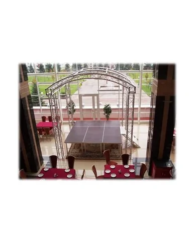 Copertura Palco ad arco in alluminio che conferisce ai tuoi eventi un aspetto dinamico