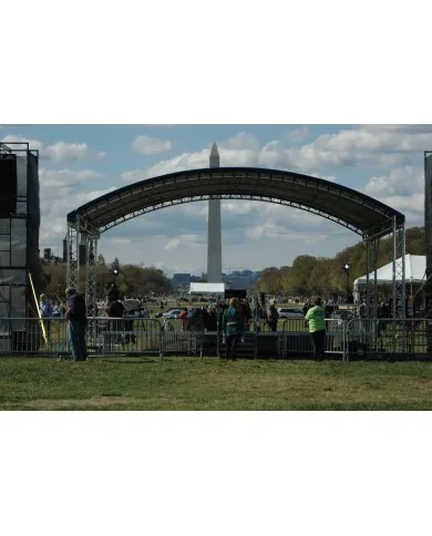 Copertura Palco ad arco in alluminio che conferisce ai tuoi eventi un aspetto dinamico