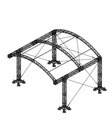 Copertura Palco ad arco in alluminio che conferisce ai tuoi eventi un aspetto dinamico