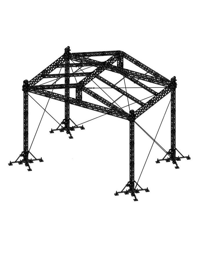 Palco coperto per manifestazioni all' aperto