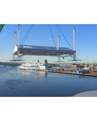 Palco coperto per manifestazioni all' aperto